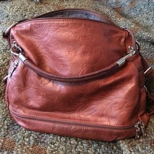 Large leather brown bag